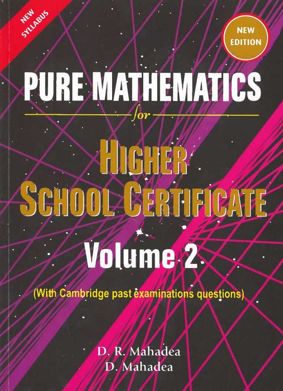 PURE MATHEMATICS HSC 2018 - MAHADEA - VOL 2