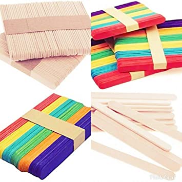 Ice Cream Stick Natural/Colored 11.5cm