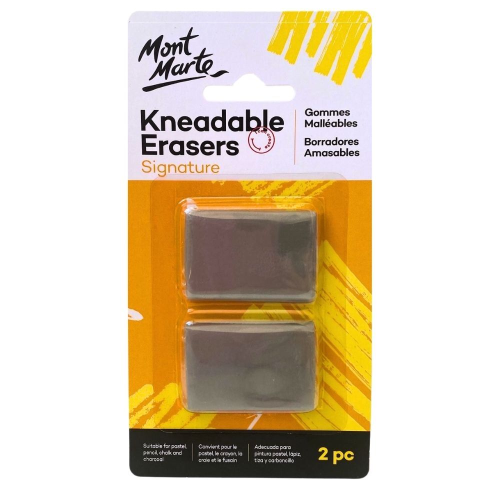 Erasers Kneadable Set Of 2 Mont Marte