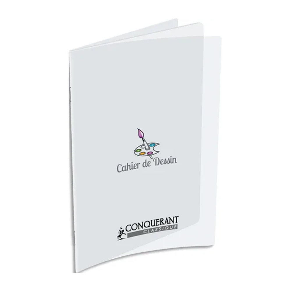 Cahier Uni Dessins 24X32 48P 120G Polypro Conquerant 2788