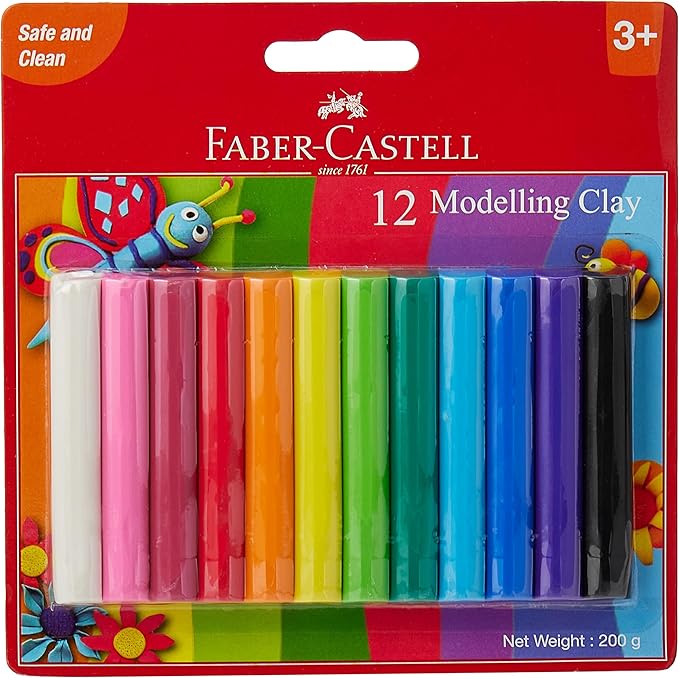 Modelling Clay Faber Castell Set Of 12 200Grms FC 120892