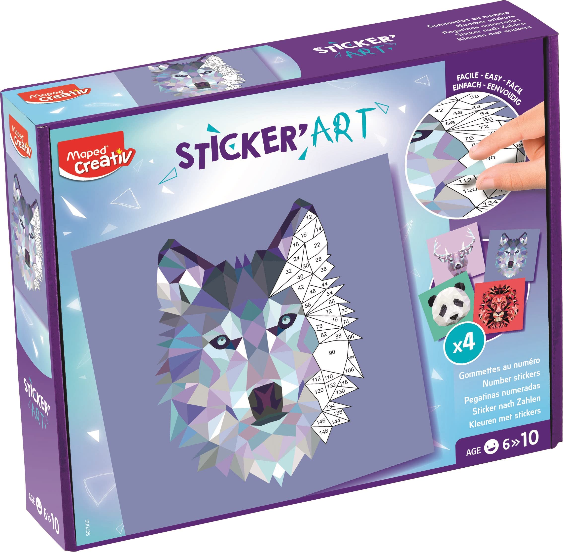 Sticker'Art-Set Creatif-Gommettes Au Numéro MAPED 907055