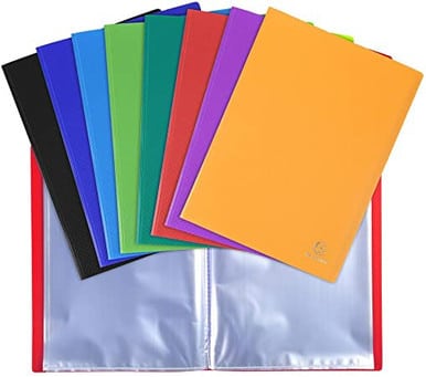 Porte Vues A4 200 Vues Pvc Couleurs Assorties Exacompta 85100E