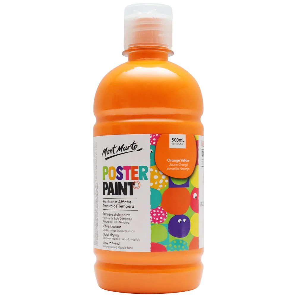 Poster Paint 500ml Orange Yellow Mont Marte