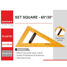 Set Square 60/30 Degree ISOMARS BB54