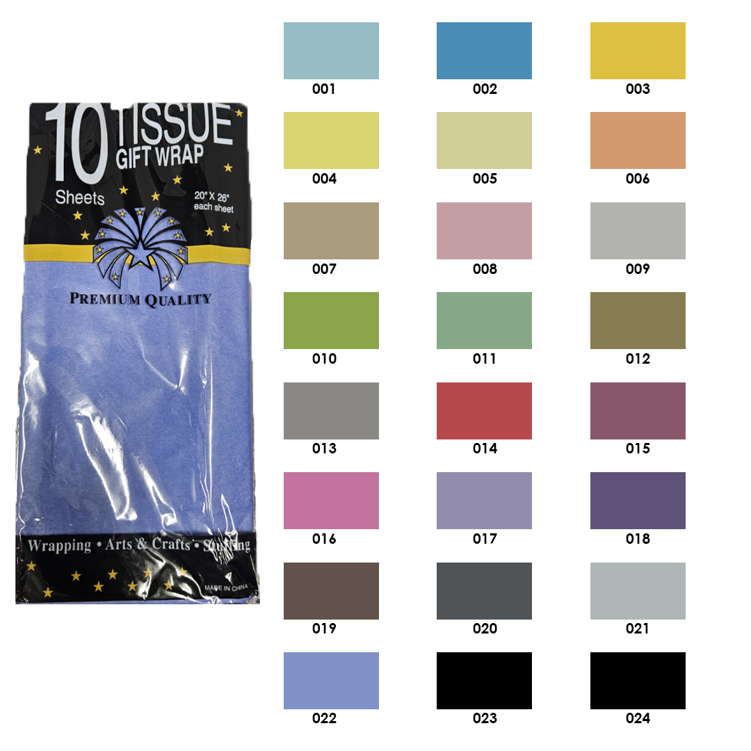 Paper Mousseline Pack of 10