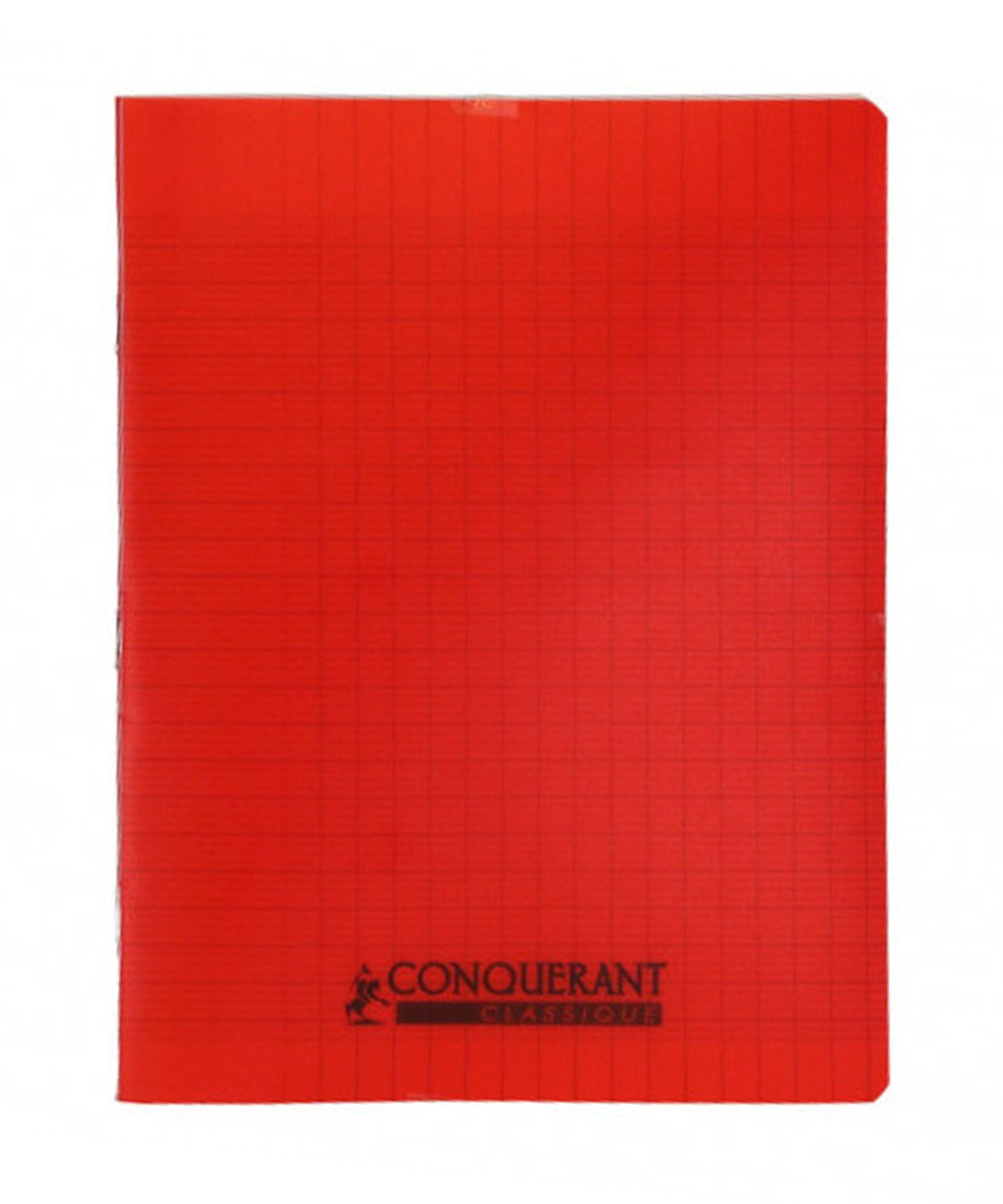 Cahier Seyes 17X22 96P 90G Rouge Polypro Conquerant Ref 0434-02094