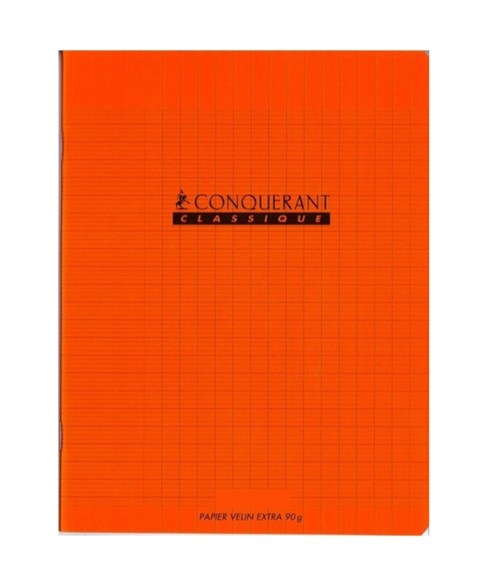 Cahier Seyes 17X22 48P 90G Orange Polypro Conquerant Ref 5471