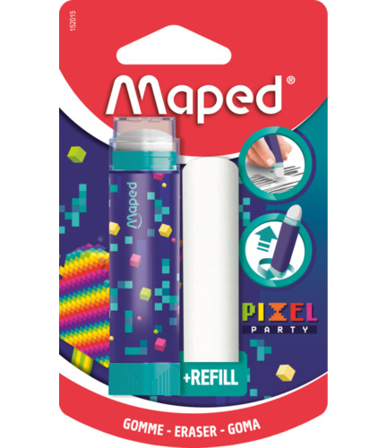 Gomme Tube Pixel Party Blister MAPED 152015