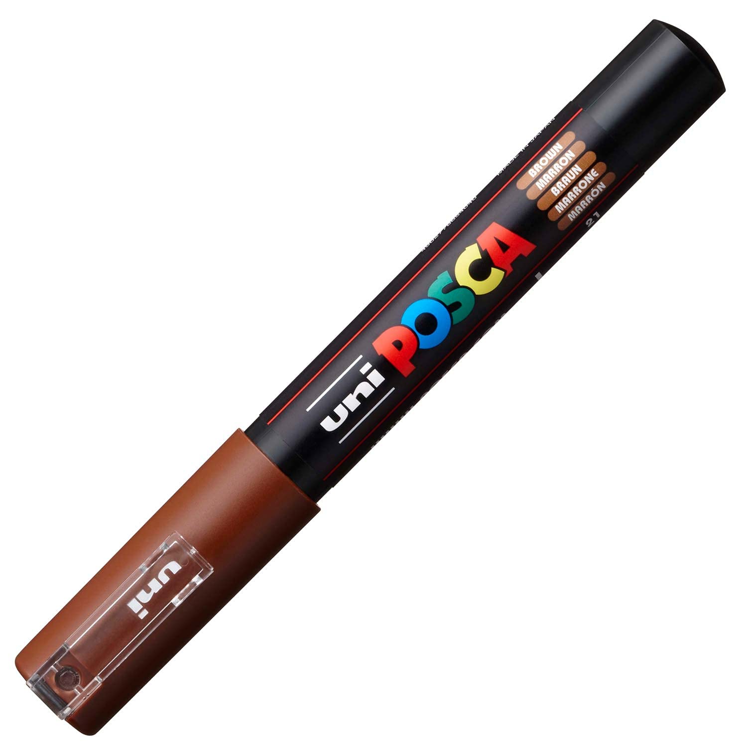 Marker Extra Fine Cone Tip 0.7-1.0mm Brown POSCA Uni