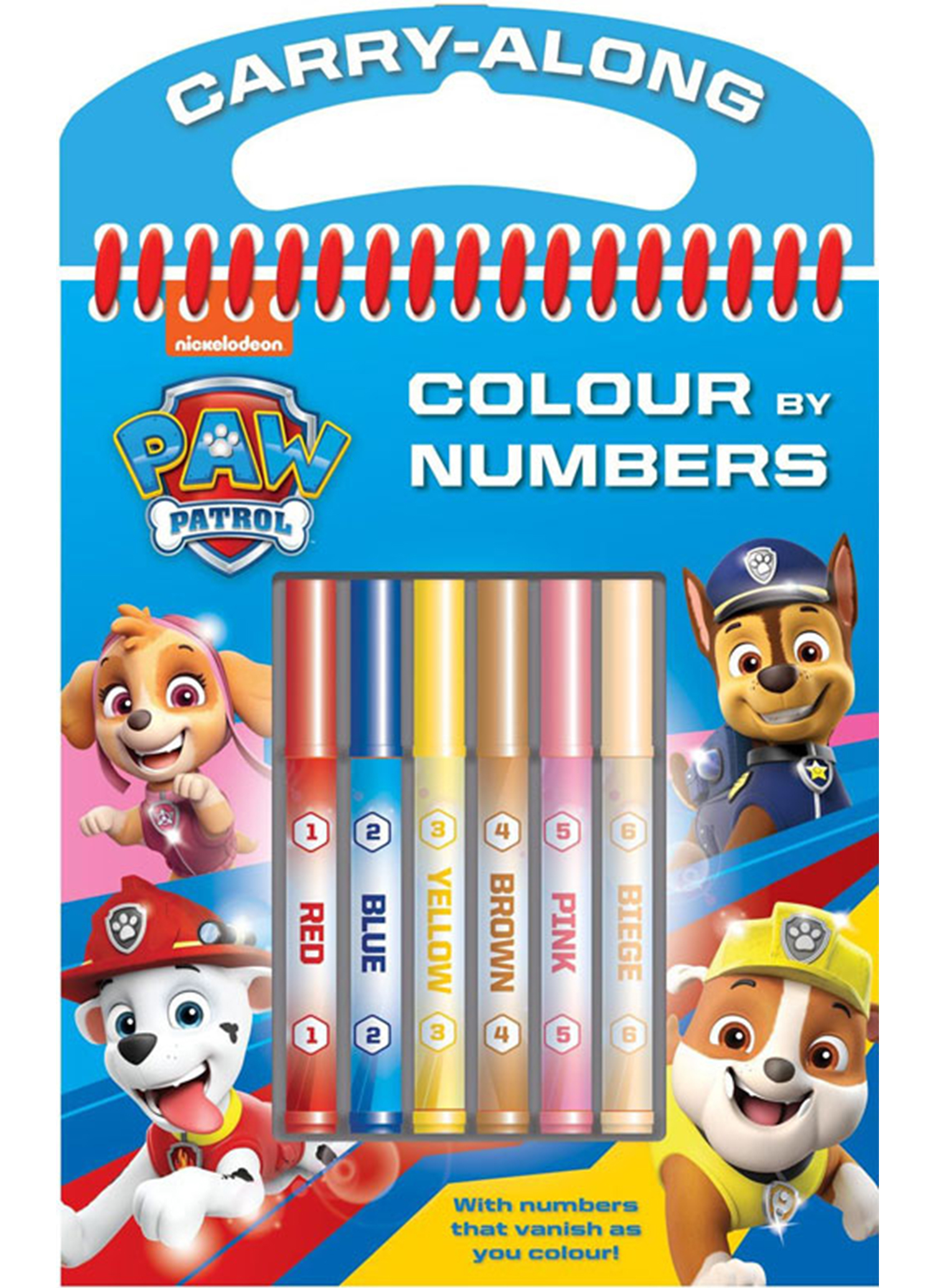 Paw Patrol - Colour By Numbers Set