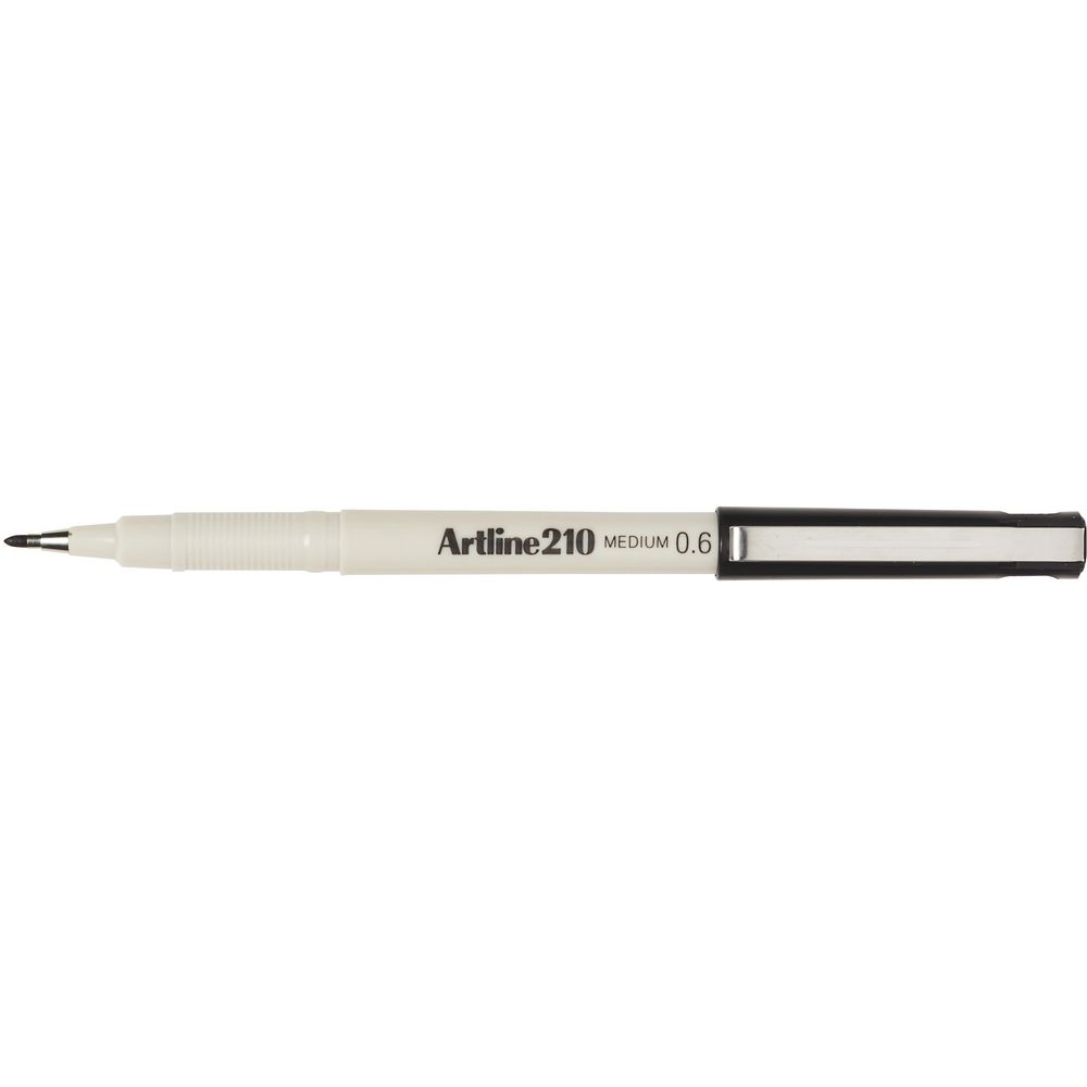 Writing Pen 0.6mm Black Artline Ref EK210