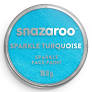 SNZ SPARKLE FACE PAINT 18ML POT SPARKLE TURQUOISE