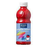 LB EDUCATION GOUACHE REDIMIX 500ML BTL BRILLIANT RED