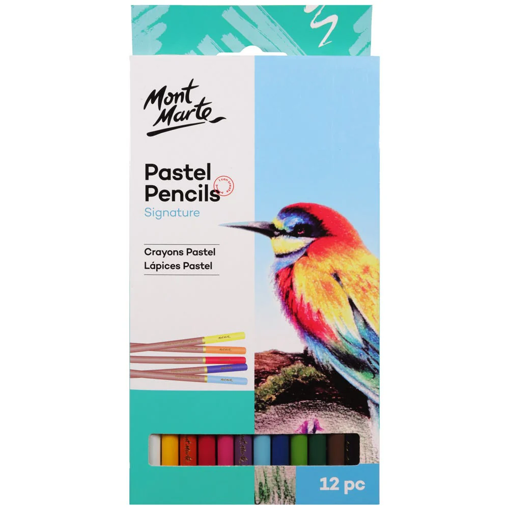 Pastel Pencils Set Of 12 Mont Marte