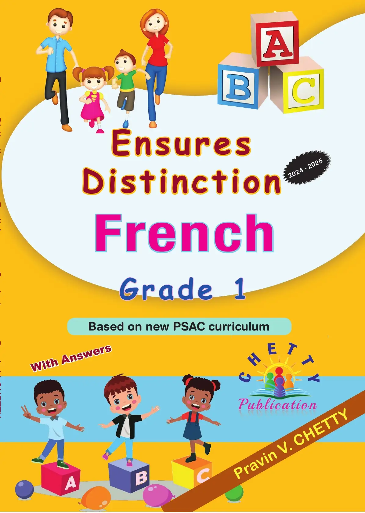 Ensures distinction French grade 1  by P.V. Chetty