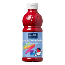 LB Education Gouache Redimix 500ML Primary Red