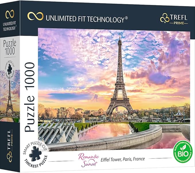 Puzzles 1000pcs Eiffel Tower Paris France Trefl 10693