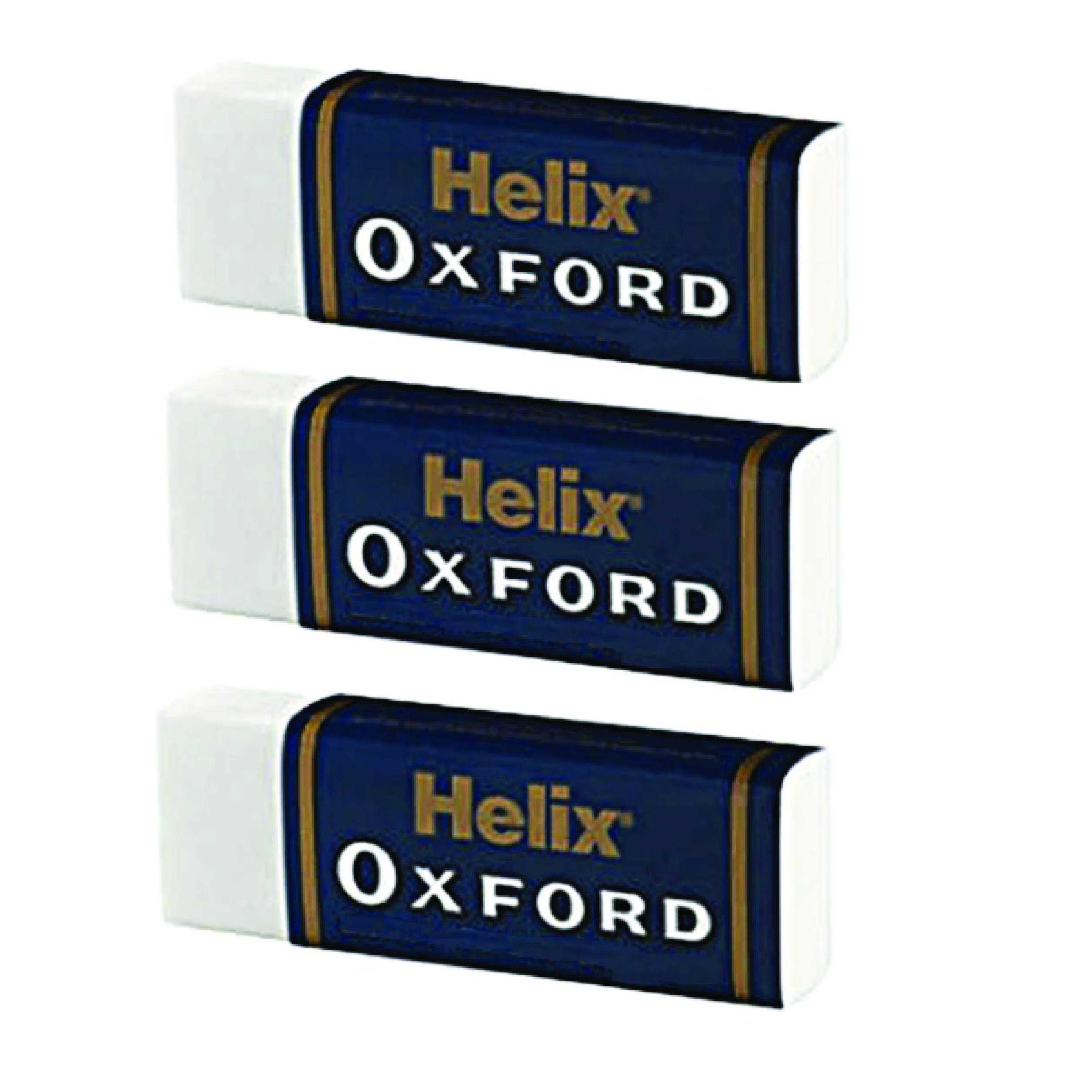 Eraser Large Sleeved Pack of 3 Oxford Helix 2071