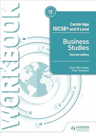 HODDER - IGCSE & O LEVEL BUSINESS WORKBOOK 2ND ED - BORRINGTON