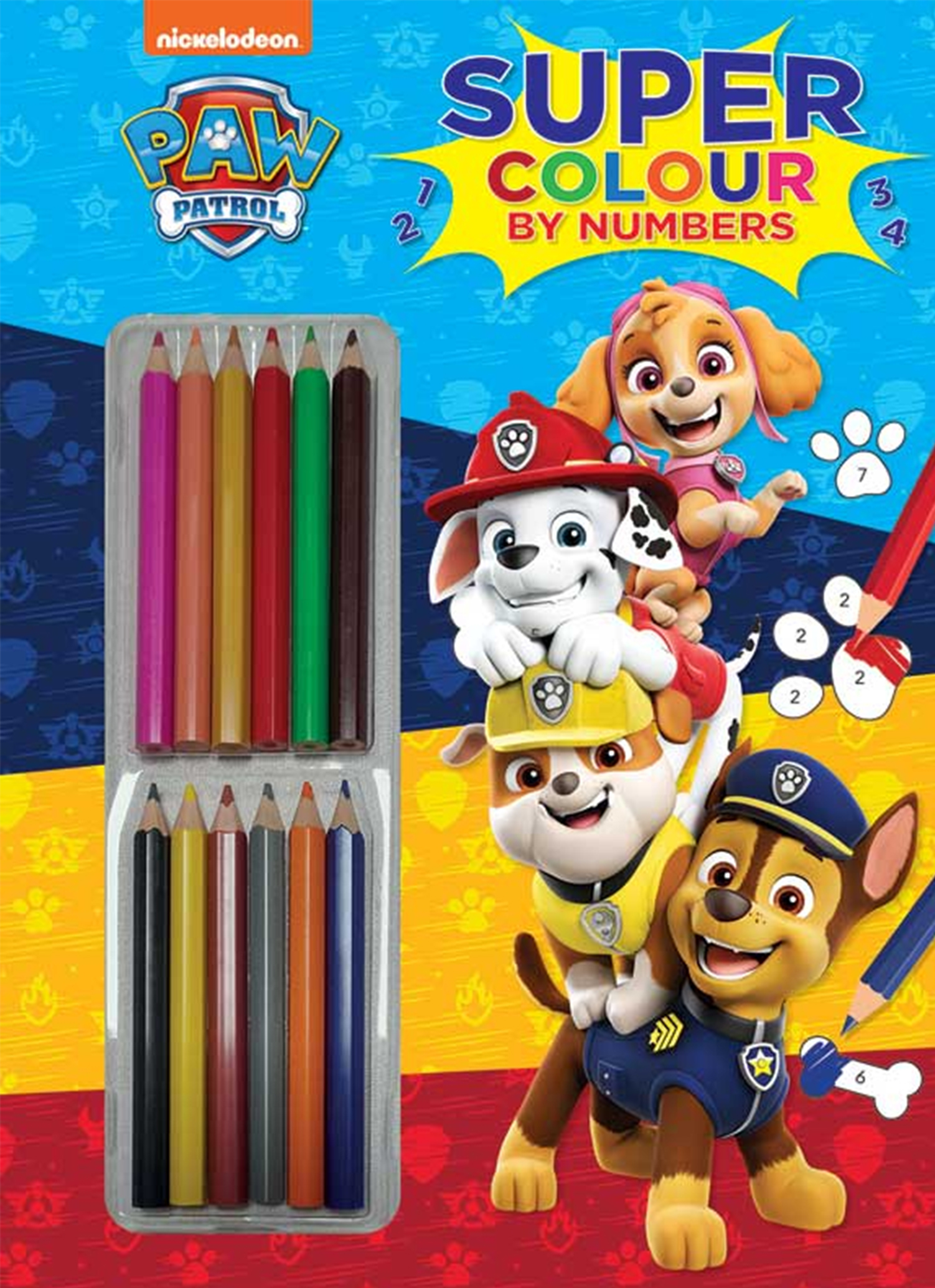 Paw Patrol - Super Colour By Numbers