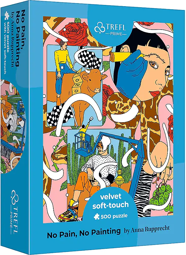 Puzzles 500pcs UFT Velvet No Pain No Painting Trefl 37423