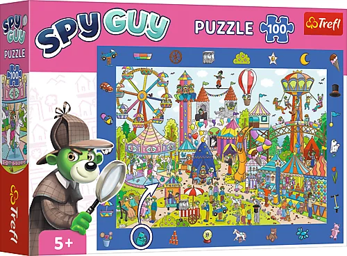 Puzzles 100 Observation - Spy Guy - Amusement park / KAZSTUDIO Trefl 15592