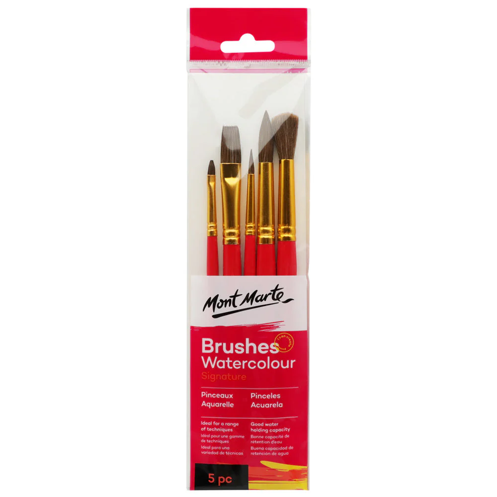 Brush Watercolour Gallery Series Set Of 5 Mont Marte