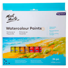 Watercolour Paint 12ml Set Of 24pcs Mont Mart