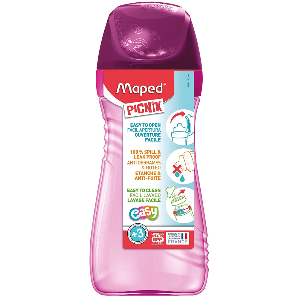 Water Bottle 430ml Pink Origins MAPED PICNIK 871501