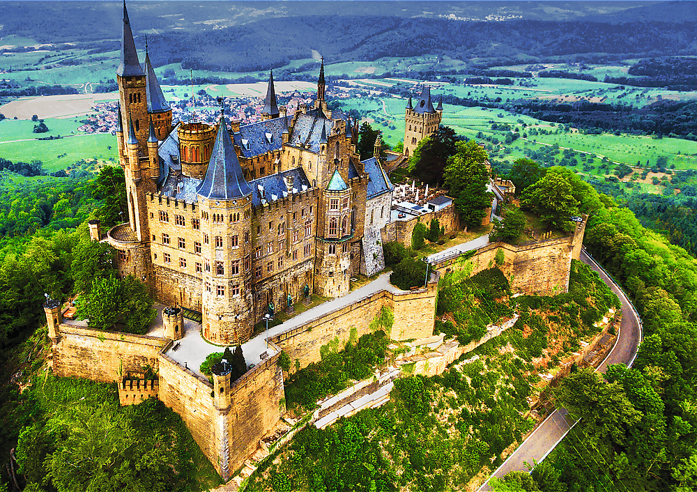 Puzzles 1000pcs Premium Plus Photo Odyssey Hohenzollern Castle Germany Trefl 10825