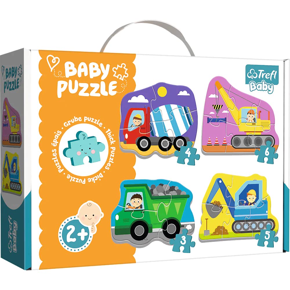 Puzzles -  Baby Classic  - Vehicles on the costruction site   Trefl Baby