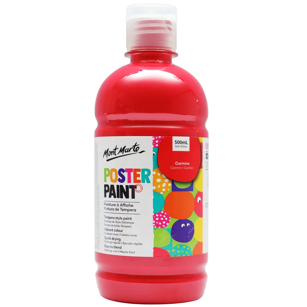 Poster Paint 500ml Carmine Mont Marte