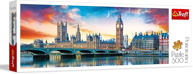 Puzzles -  500 Panorama  - Big Ben and Palace of Westminster. London   Fotolia
