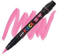 Marker Brush Type 1-10mm Pink POSCA Uni