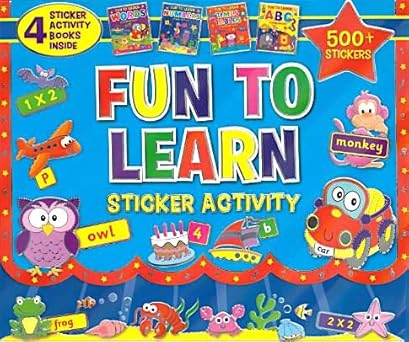 Fun To Learn Sticker Activity Set (4 Books)