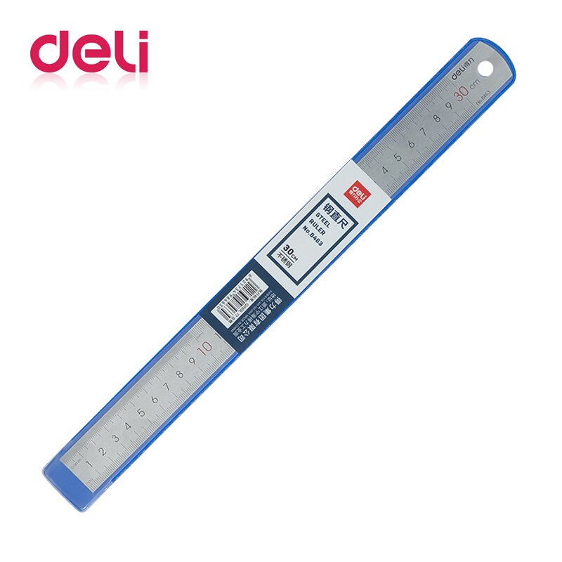 Metal Ruler 30cm Thick 1.0mm Deli 8463