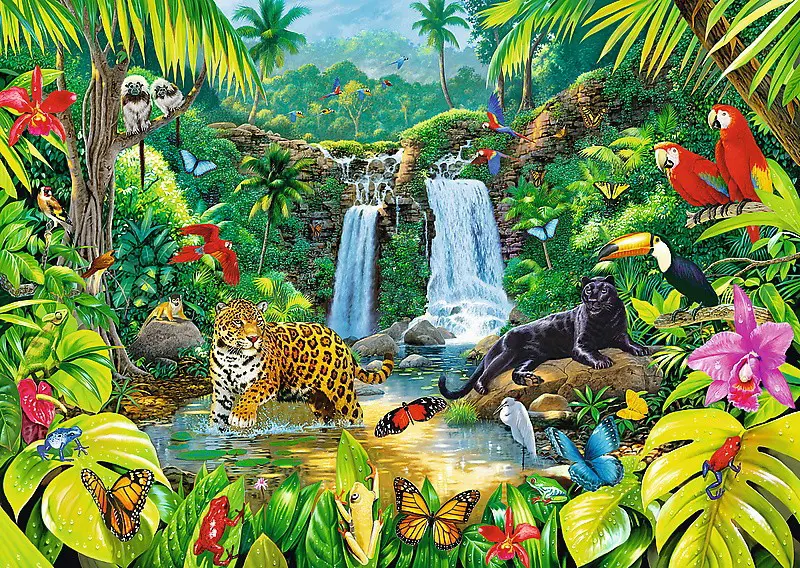 Puzzles -  2000  - Tropical forest