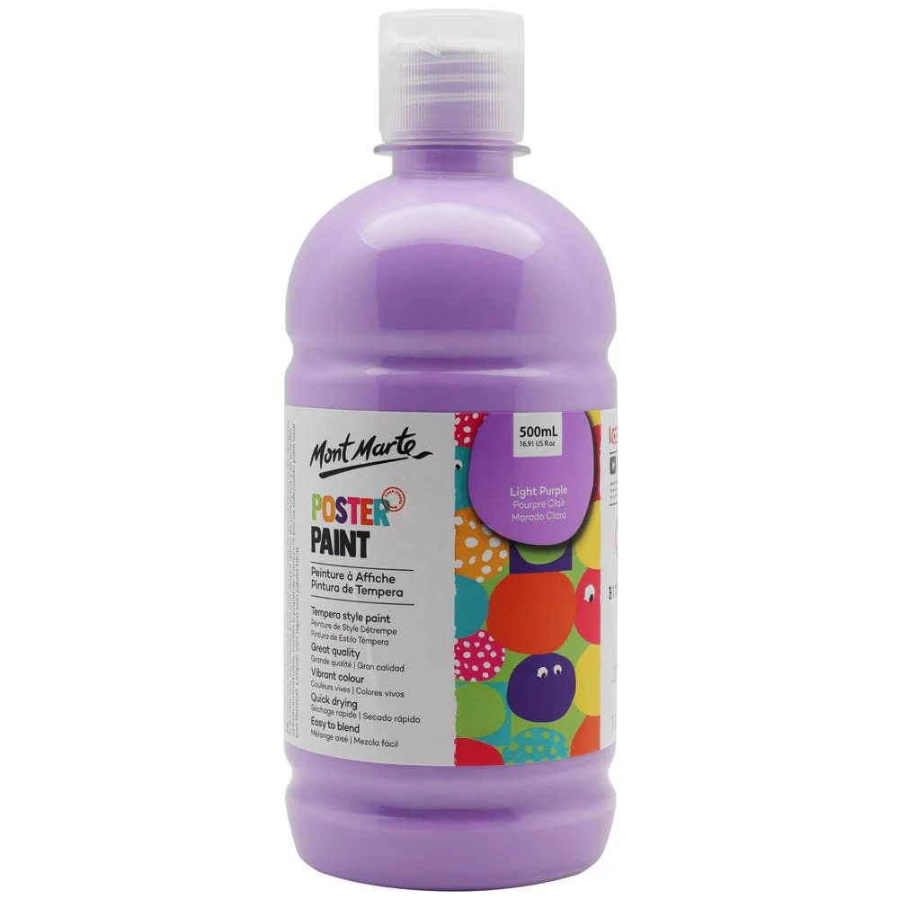 Poster Paint 500ml Light Purple Mont Marte
