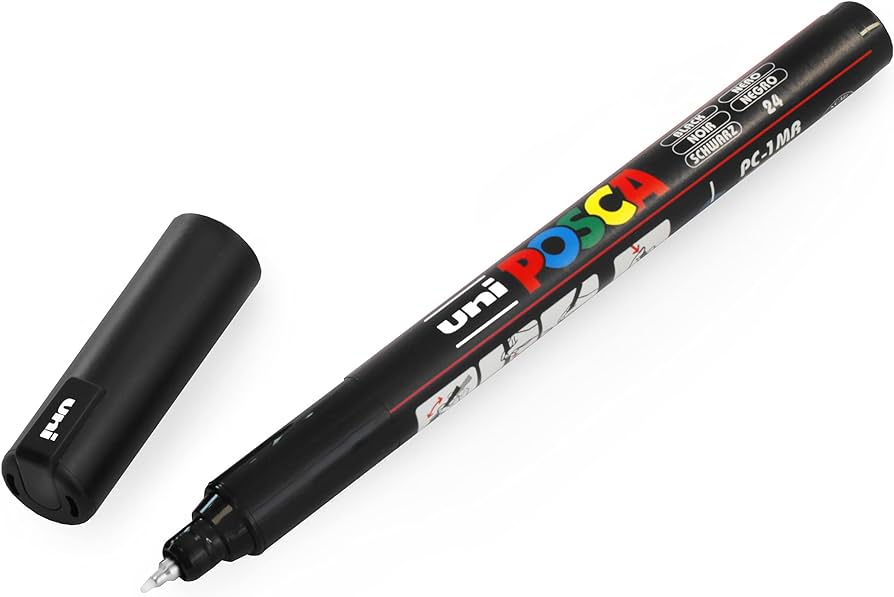 Marker Extra Fine Tip 0.7mm Black POSCA Uni