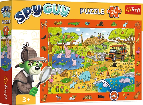 Puzzles 24 Observation - Spy Guy - Safari / KAZSTUDIO Trefl 15591