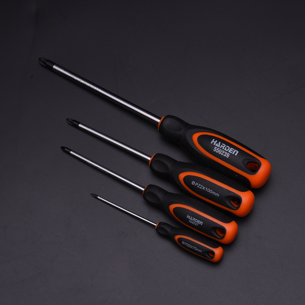 Harden PZ1x100mm Screwdriver with Soft Handle 550237