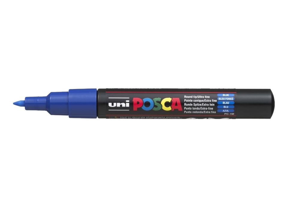 Marker Extra Fine Cone Tip 0.7-1.0mm Dark Blue POSCA Uni