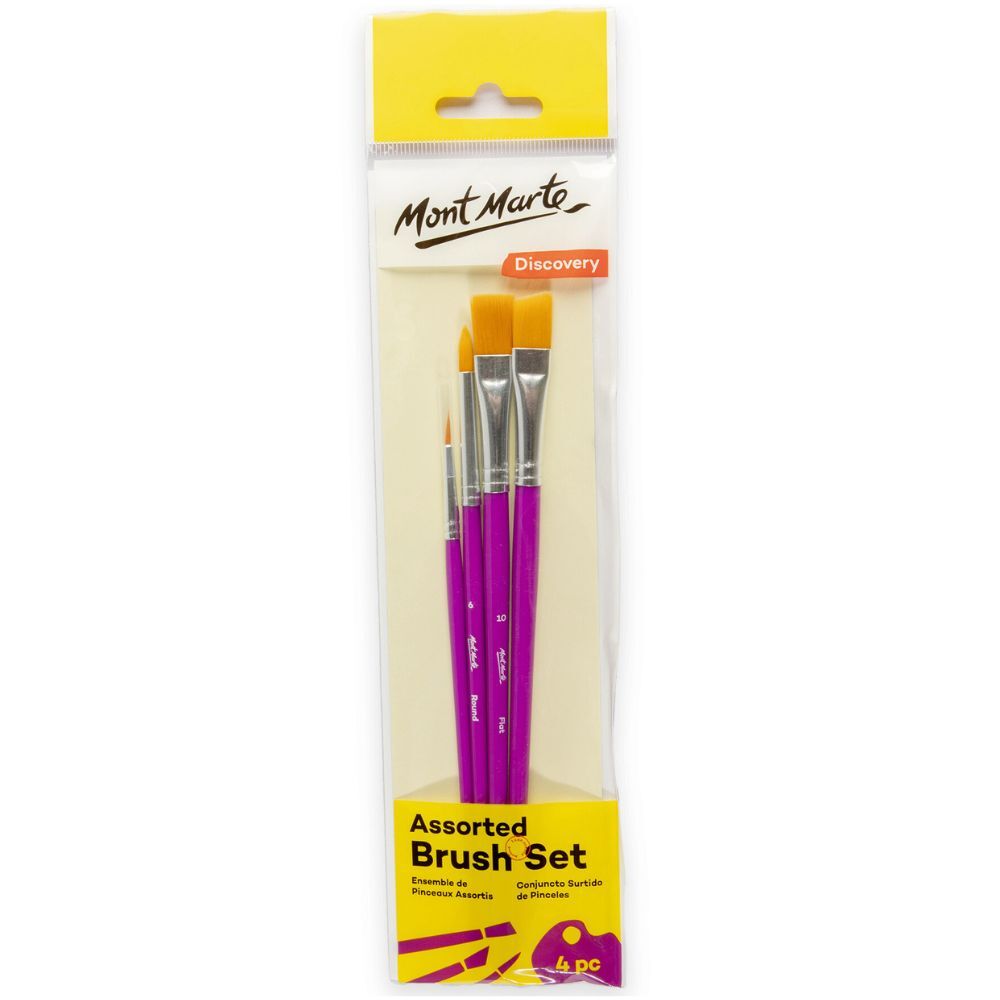 Brush Assorted Set Of 4pcs Mont Marte