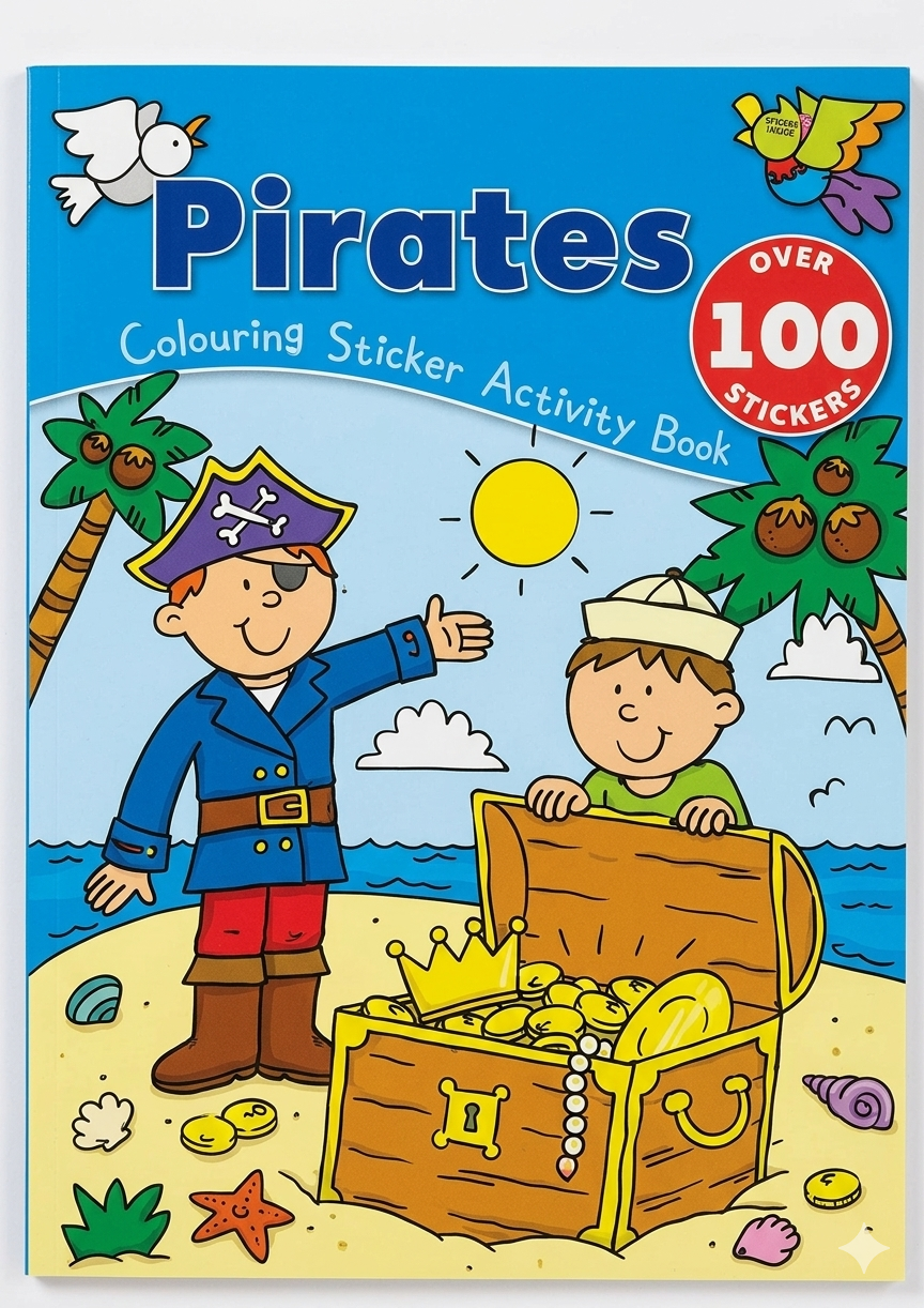 Pirates - Colouring Sticker Activity Book