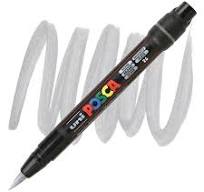 Marker Brush Type 1-10mm Silver POSCA Uni