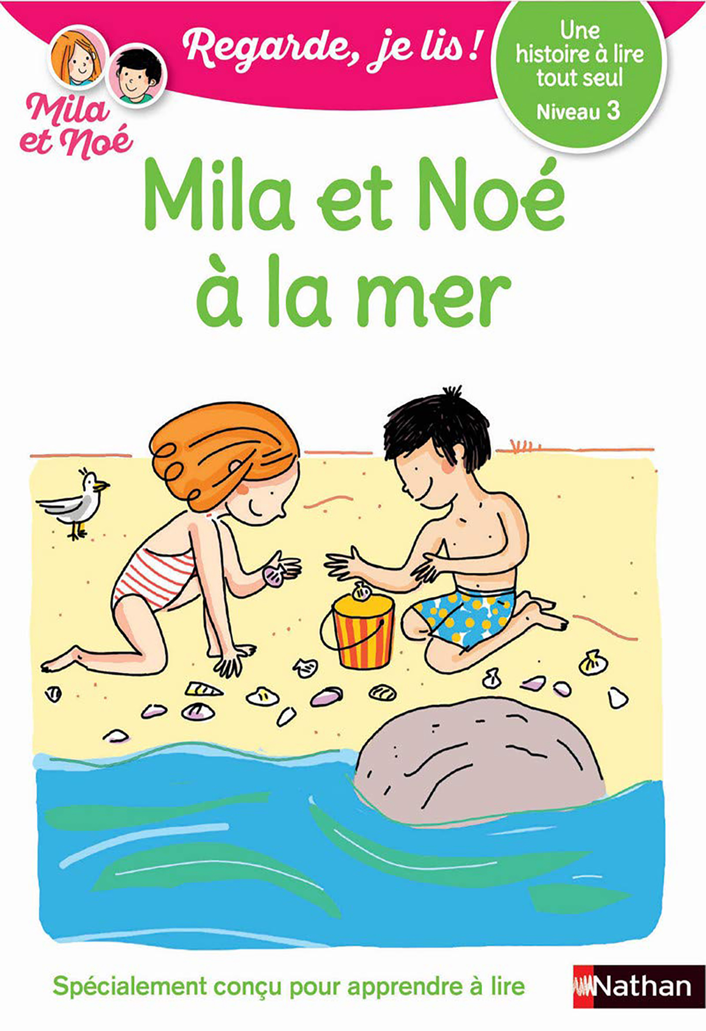 Mila Et Noé À La Mer - Niv 3 - Regarde Je Lis!