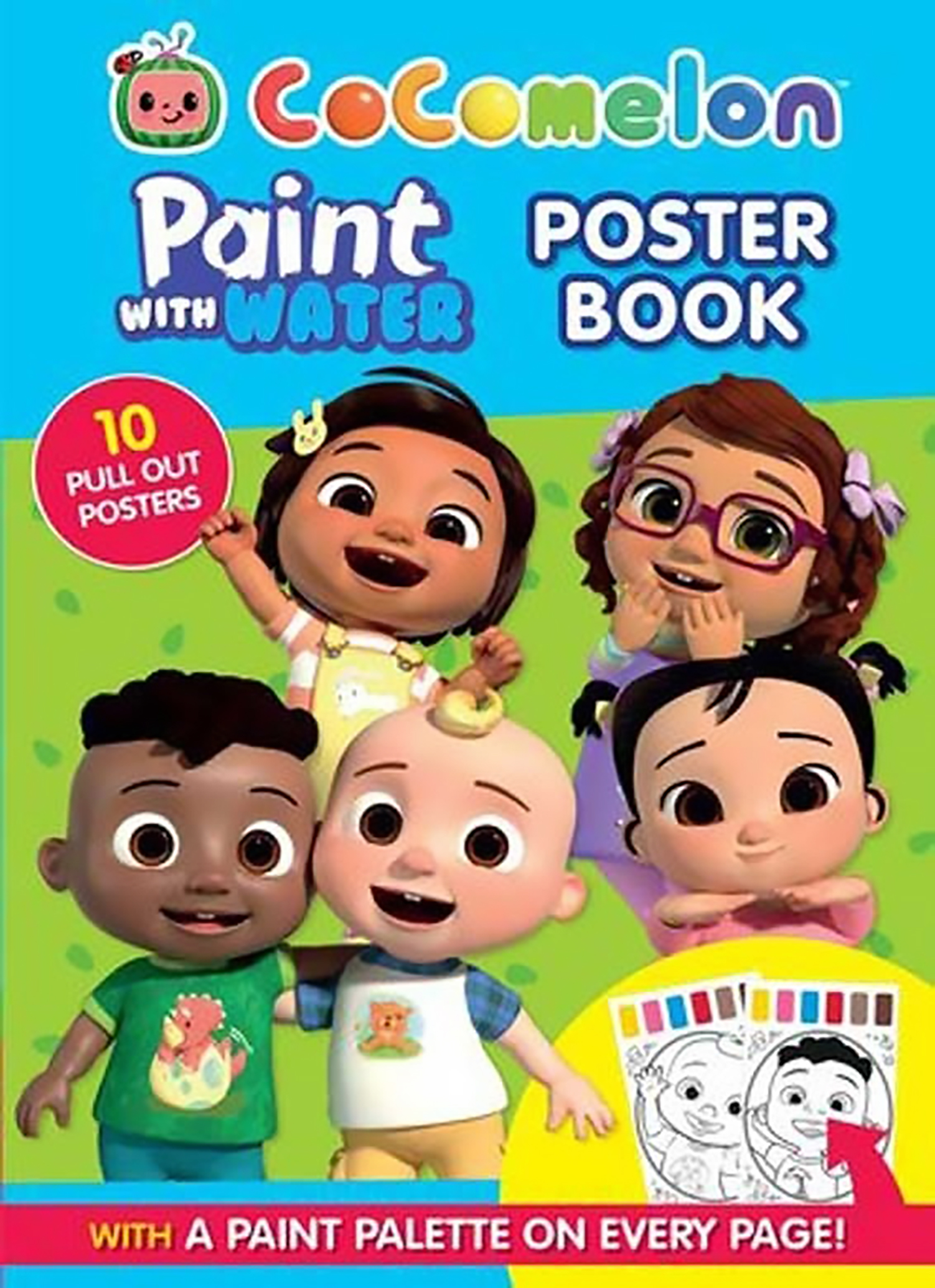 Cocomelon Paint with Water Books