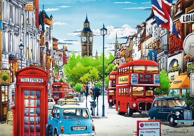 Puzzles -  1000  - London street