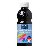 LB EDUCATION GOUACHE REDIMIX 500ML BTL BLACK